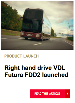 Right hand drive VDL Futura FDD2 launched