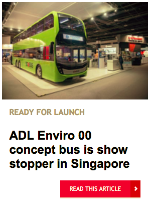 ADL Enviro 00 concept bus is show stopper in Singapore