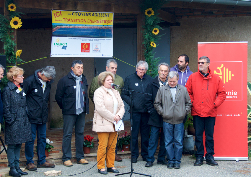 Inauguration de la 1e toiture solaire citoyenne d'Enercit