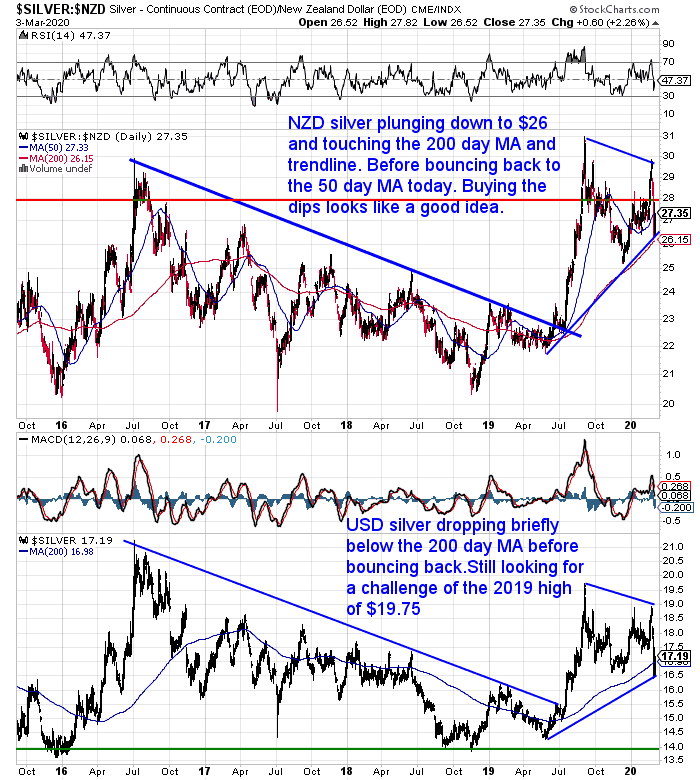 NZ Dollar Silver Chart