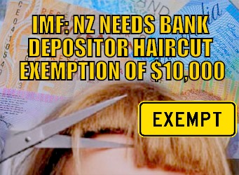 Bank depositor haircut exemption