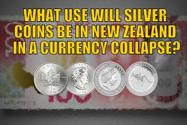 Silver Coins in a currency collapse