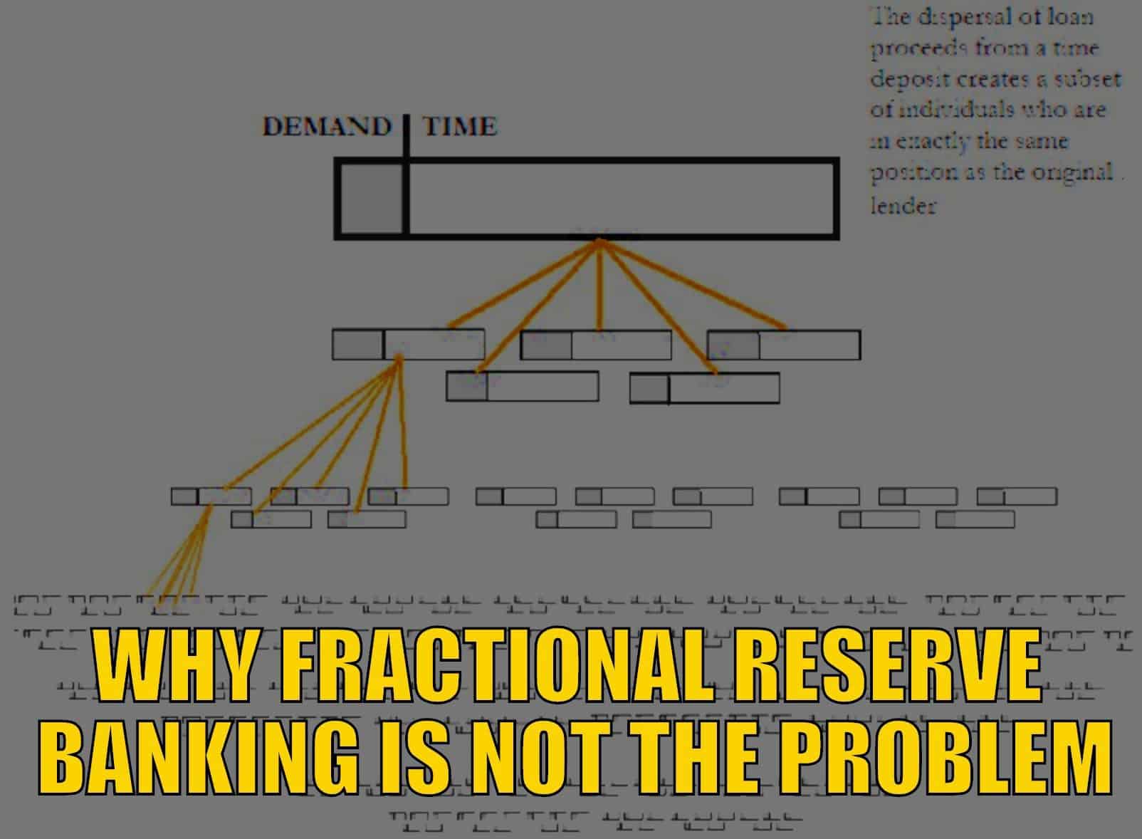 Why Fractional Reserve Banking is Not the Problem