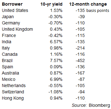 Negative Bond Yields