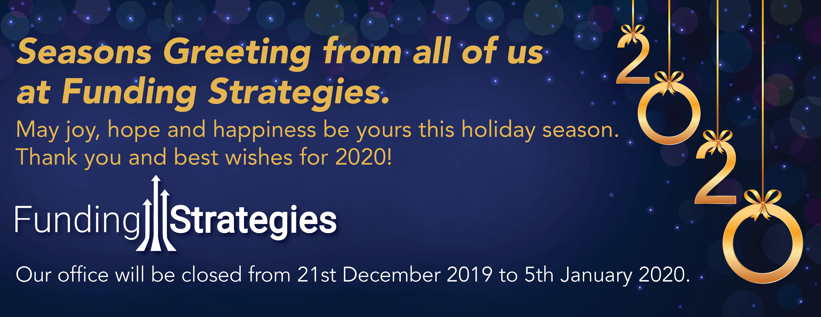 Funding Strategies Christmas 2020