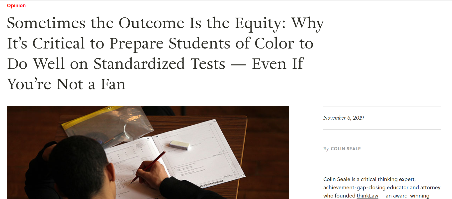 The Outcome is The Equity