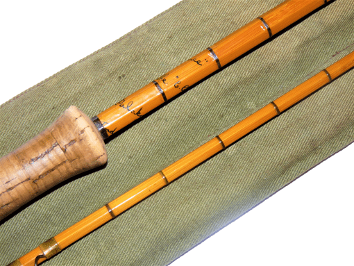 Antique Selection Of Hardys Of Alnwick Fly Fishing Rods & Mahogany