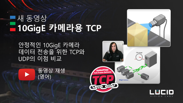 TCP 10GigE camera video