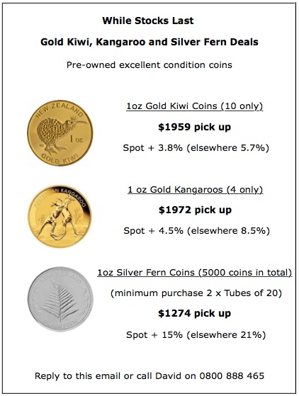 Gold and Silver Coin Deals