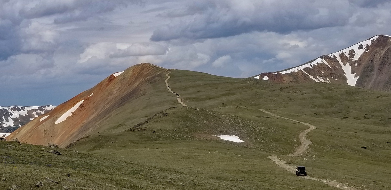 Coming up from timberline to Red Cone