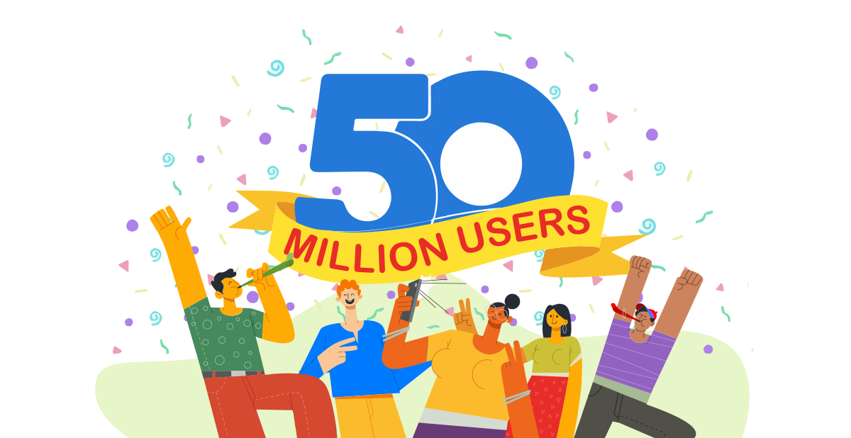 50 millones de usuarios