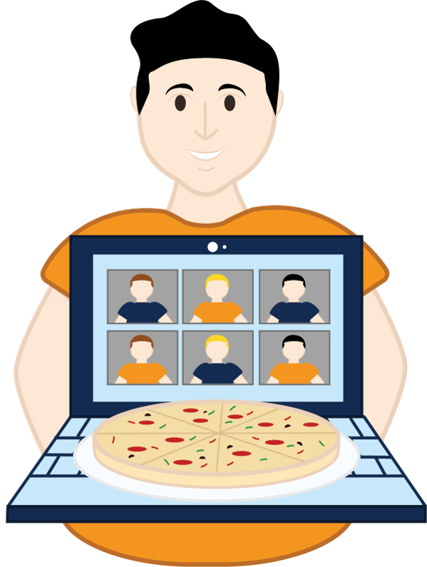 Virtuele Pizza Sessie
