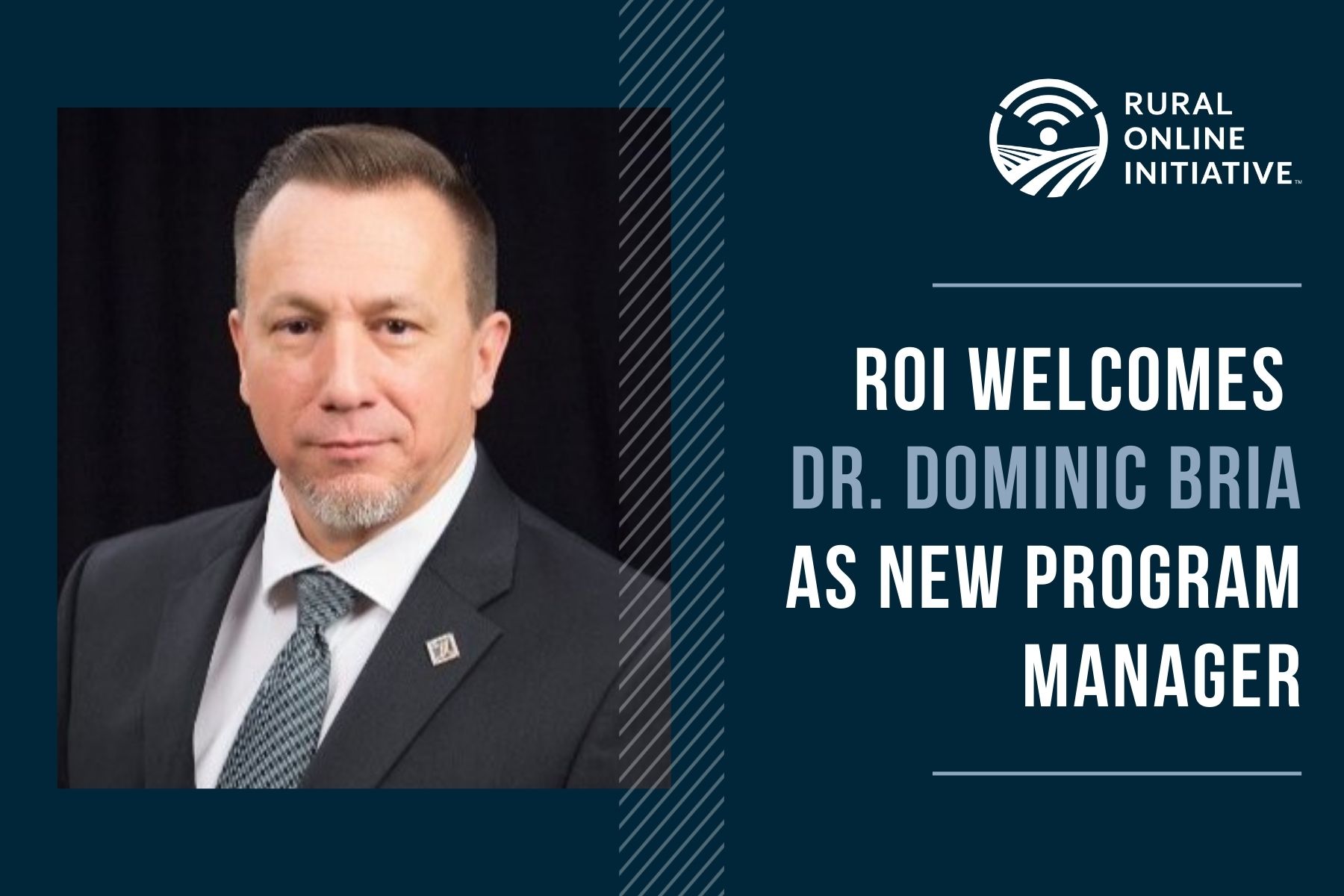 Meet Dr. Dominic Bria our New Program Manager
