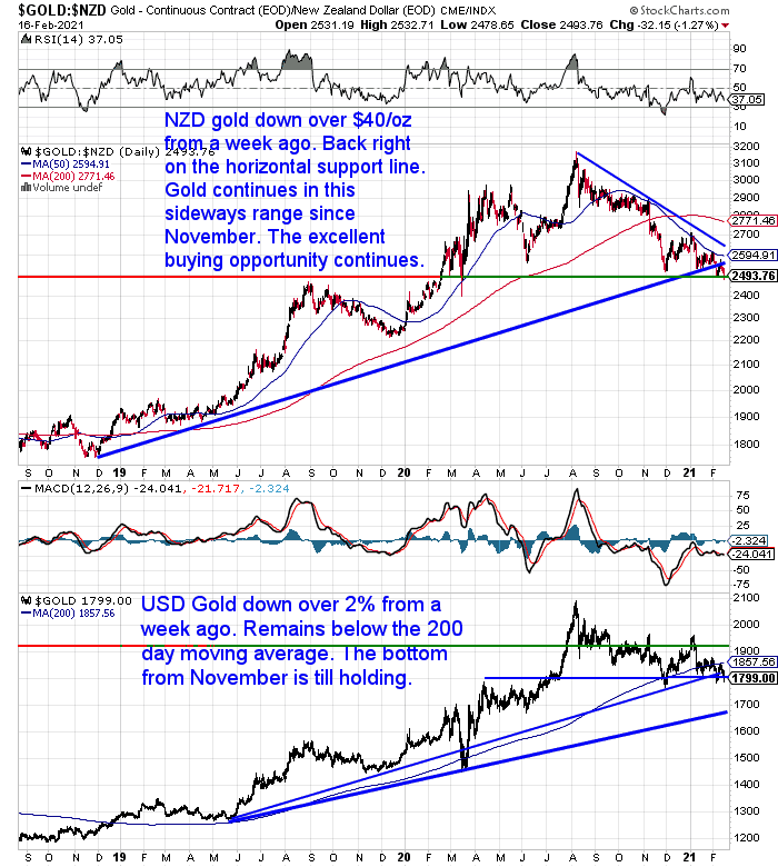 NZ Dollar Gold Chart