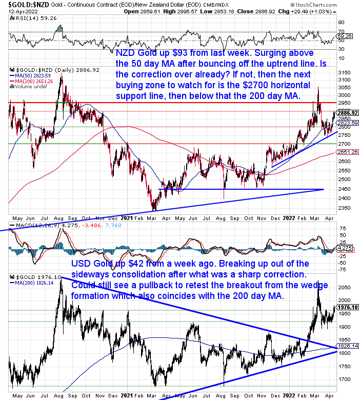 NZ Dollar Gold Chart