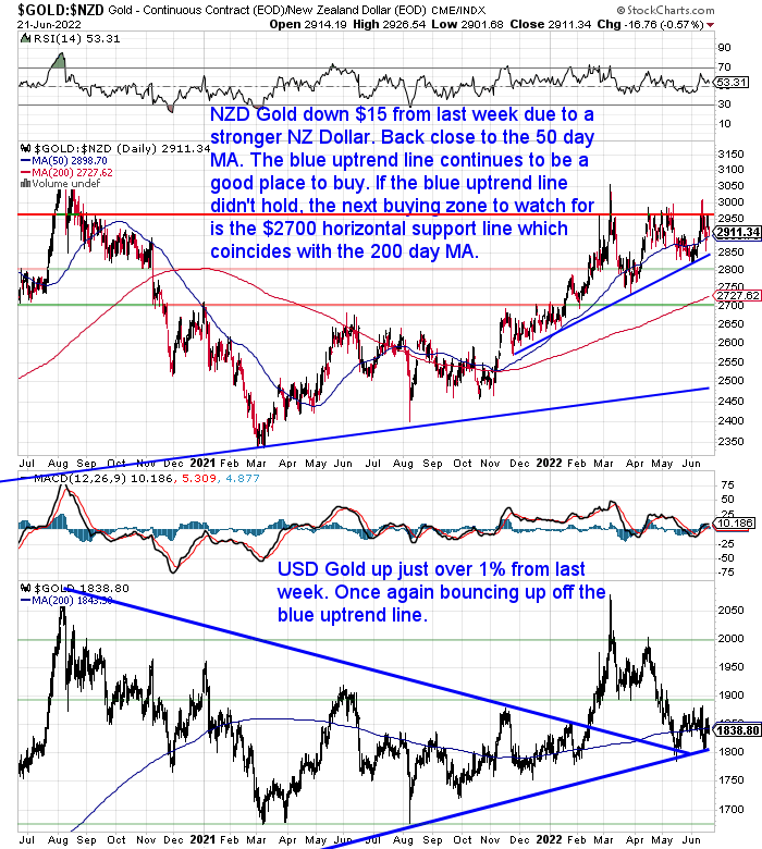 NZ Dollar Gold Chart