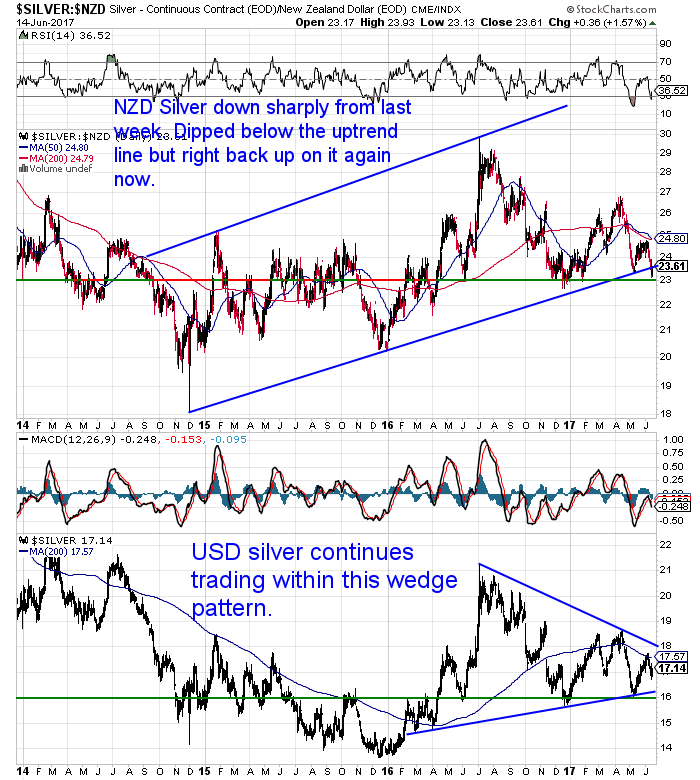 NZ Dollar Silver Chart