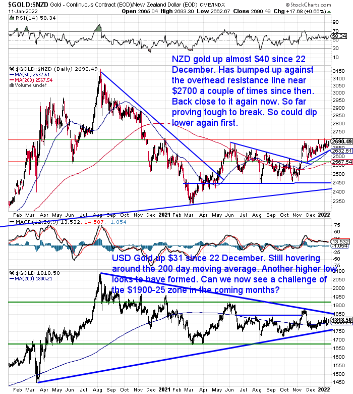 NZ Dollar Gold Chart