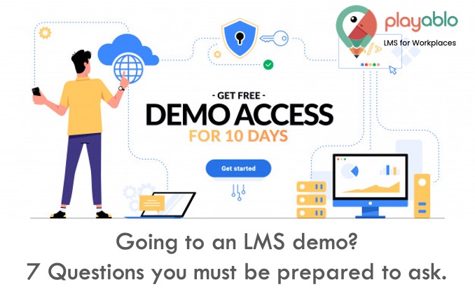 Questions to ask during an LMS demo.