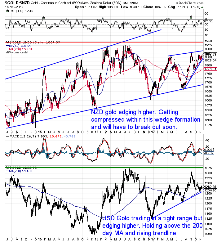 NZ Dollar Gold Chart