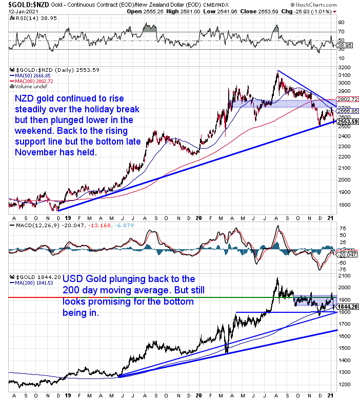 NZ Dollar Gold Chart