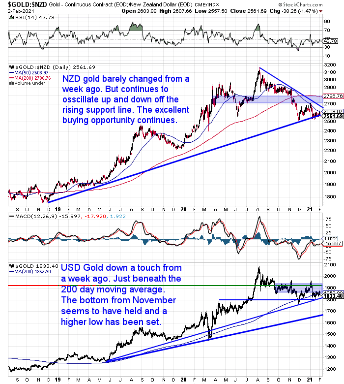 NZ Dollar Gold Chart