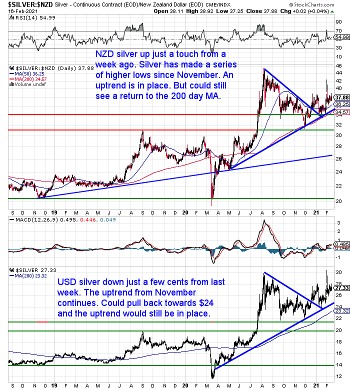 NZ Dollar Silver Chart