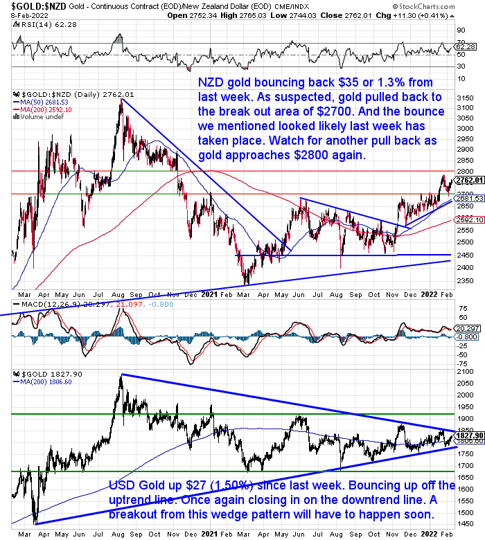 NZ Dollar Gold Chart