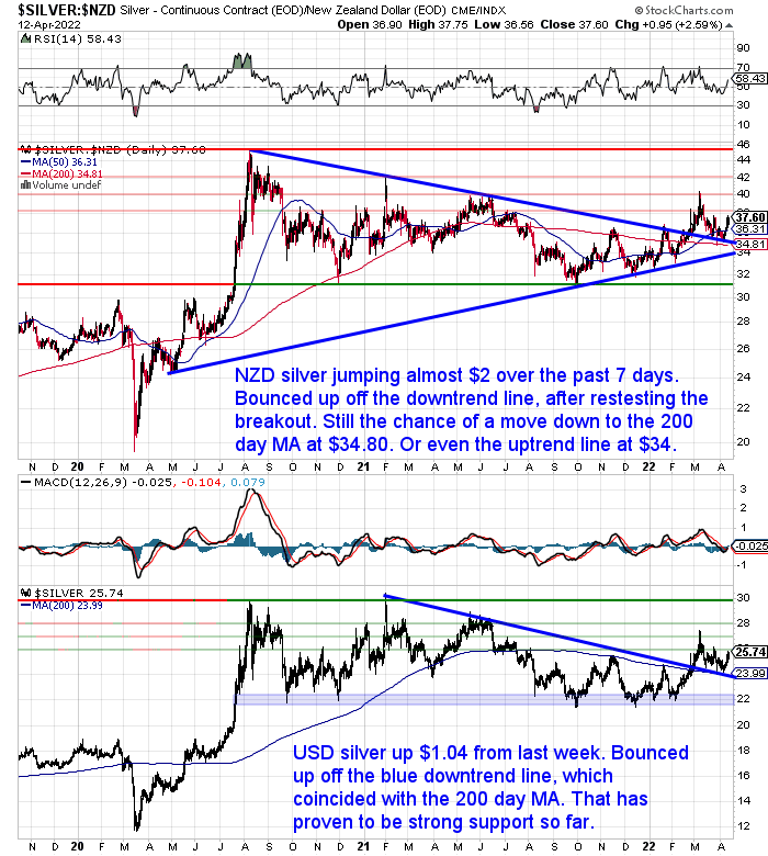 NZ Dollar Silver Chart