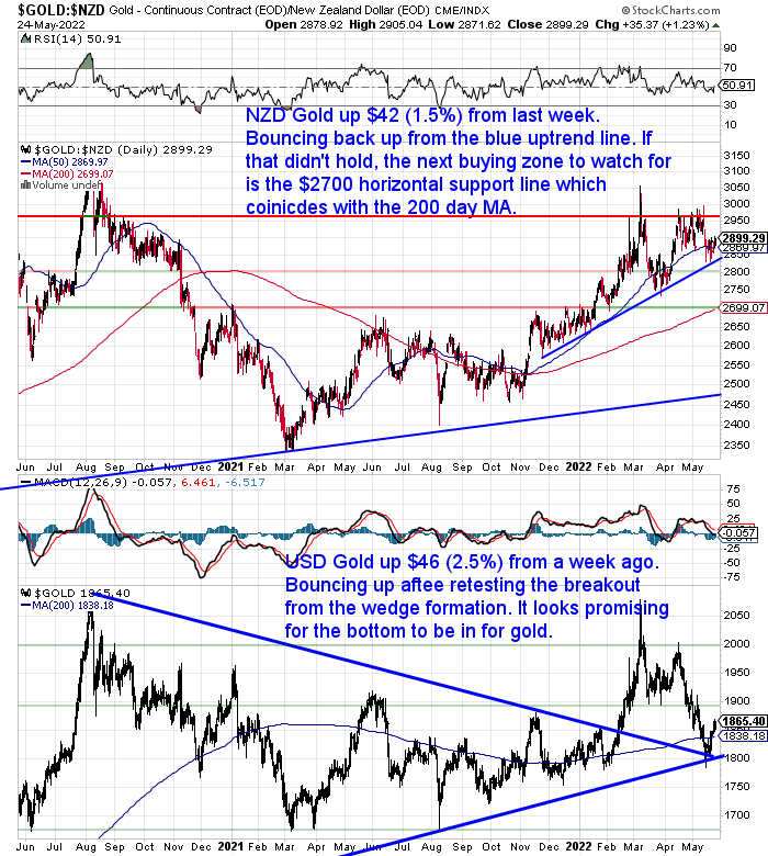 NZ Dollar Gold Chart