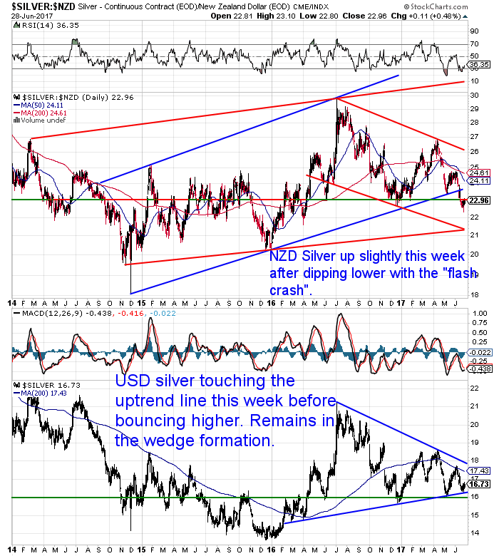 NZ Dollar Silver Chart