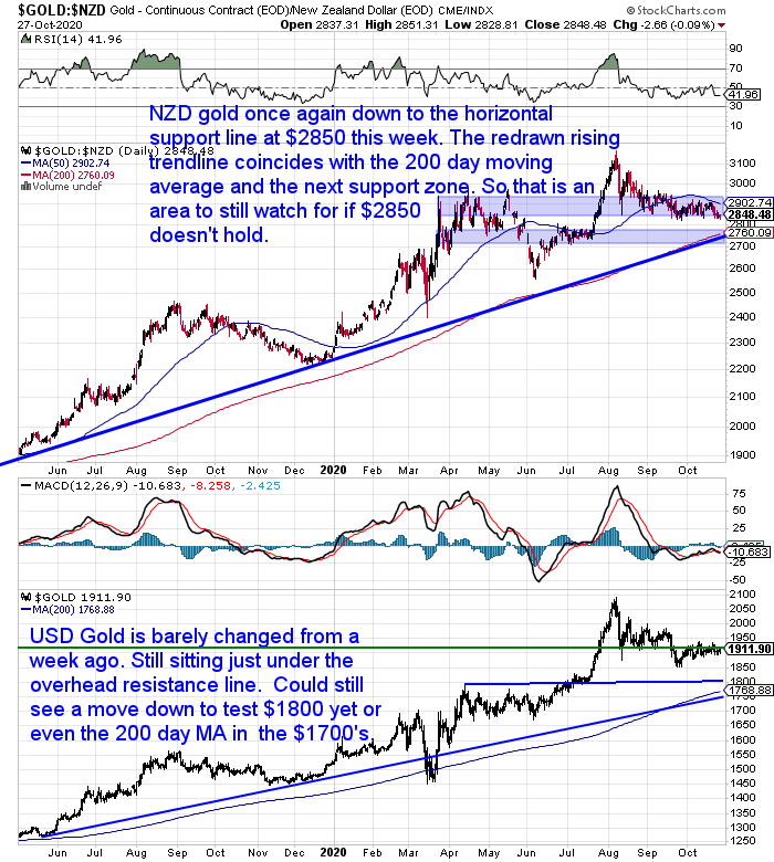 NZ Dollar Gold Chart