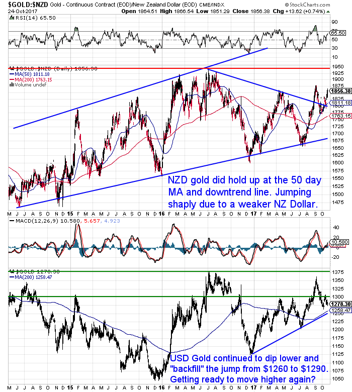 NZ Dollar Gold Chart