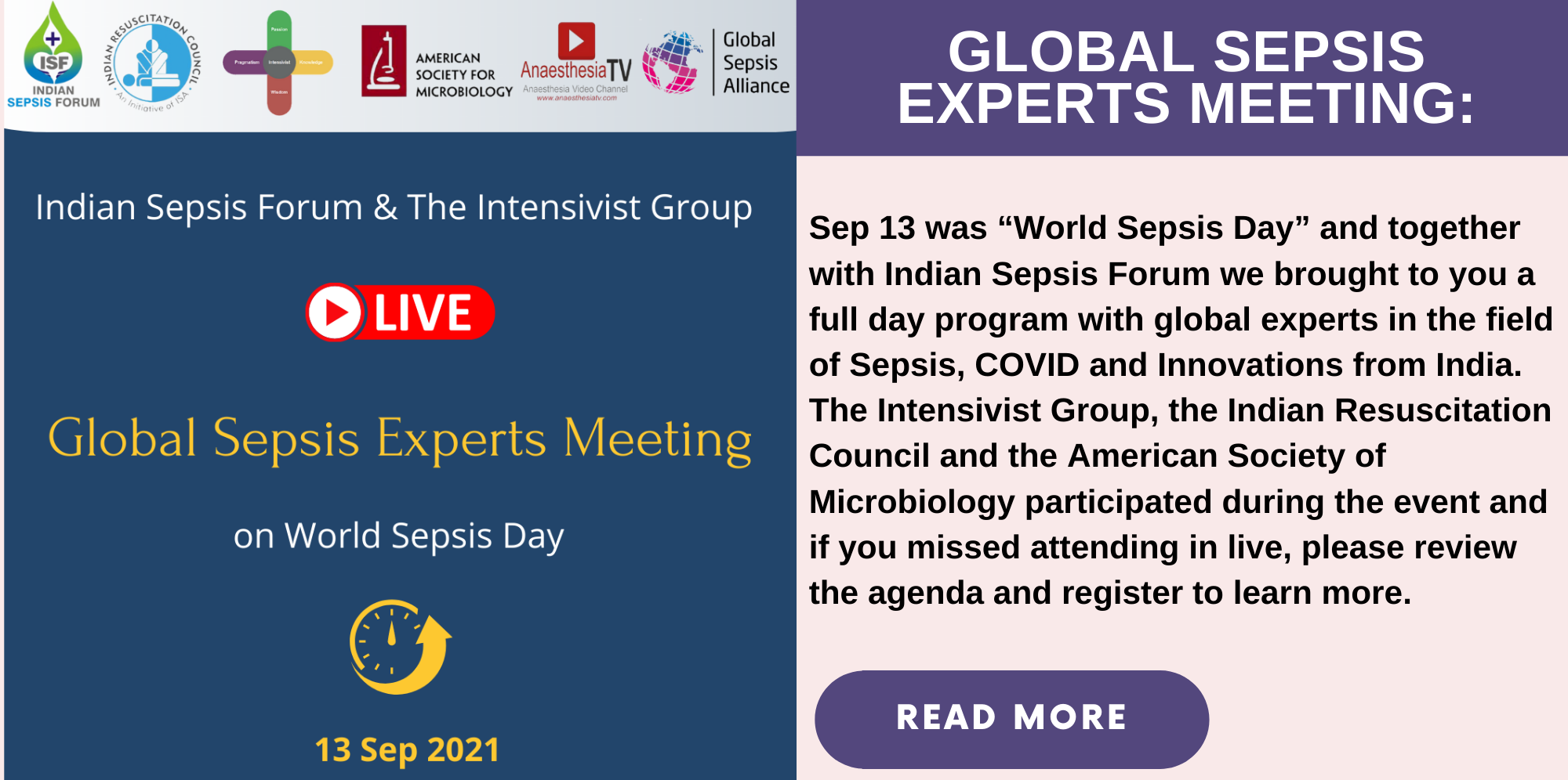 Global Sepsis Experts Meeting