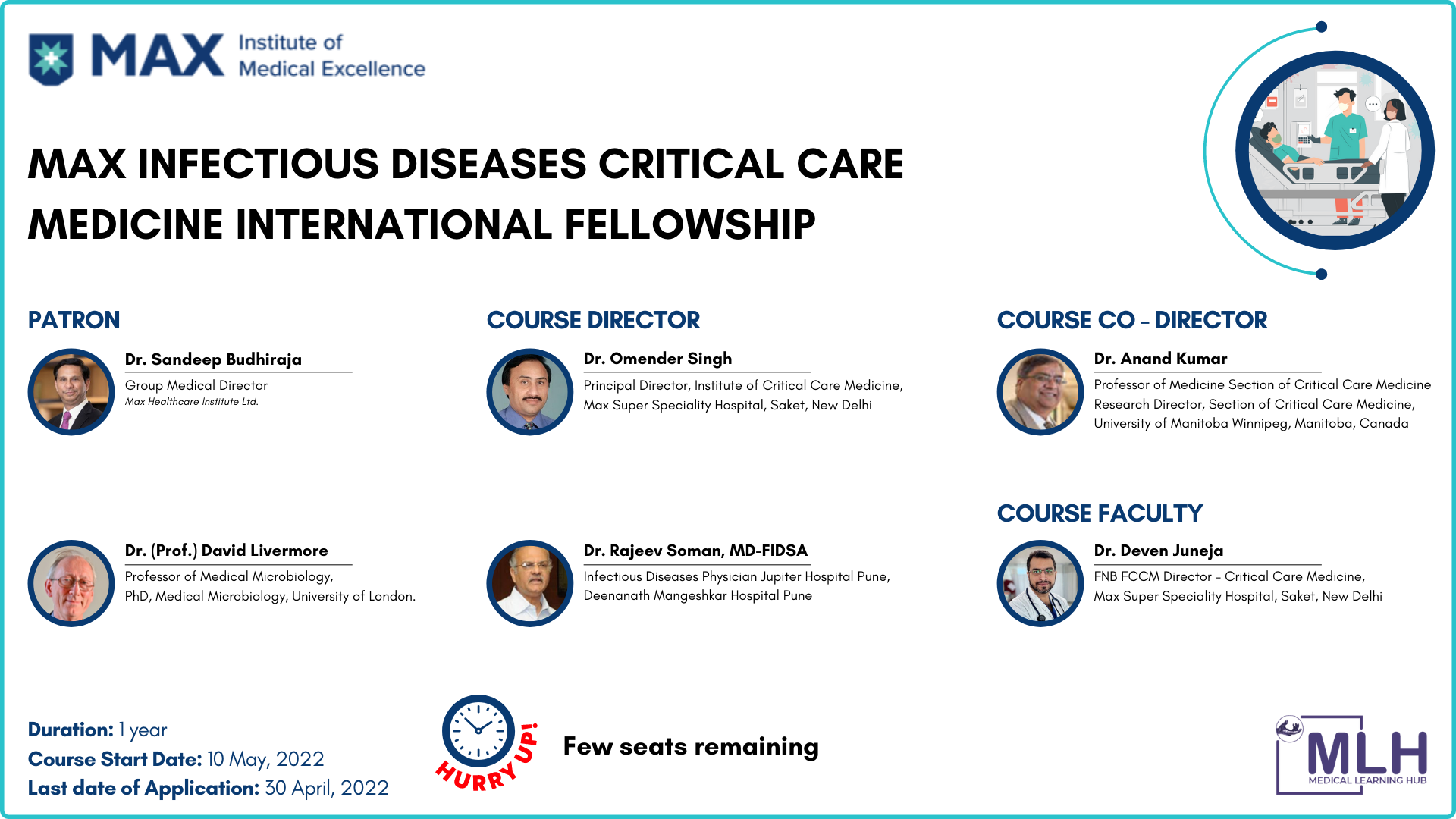 Max Infectious Diseases Critical care Medicine International Fellowship