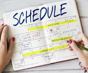 a date book schedule