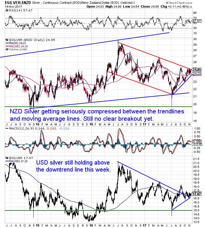 NZ Dollar Silver Chart