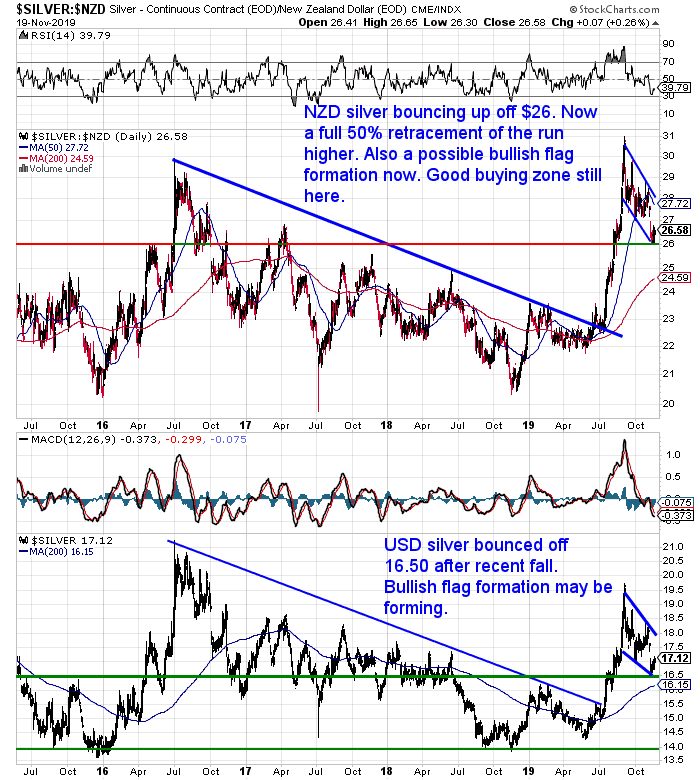 NZ Dollar Silver Chart