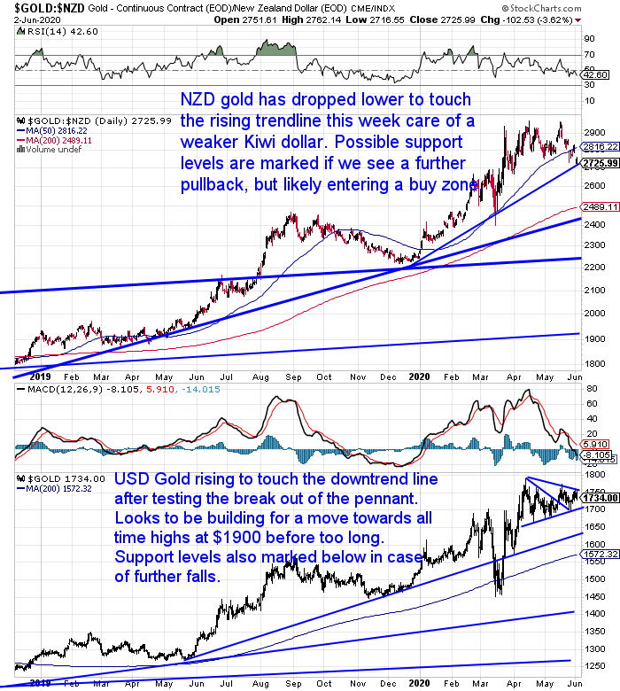 NZ Dollar Gold Chart