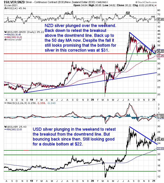 NZ Dollar Silver Chart