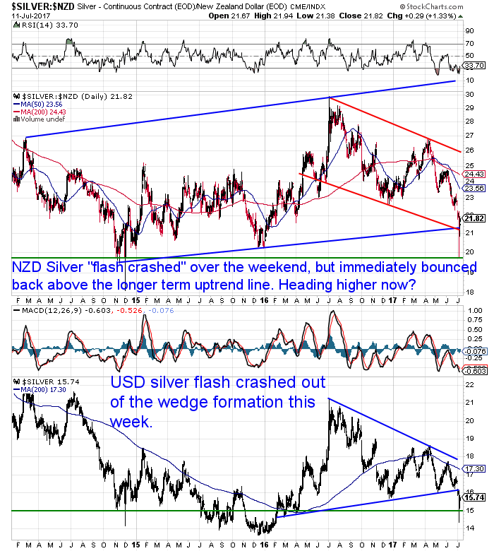 NZ Dollar Silver Chart