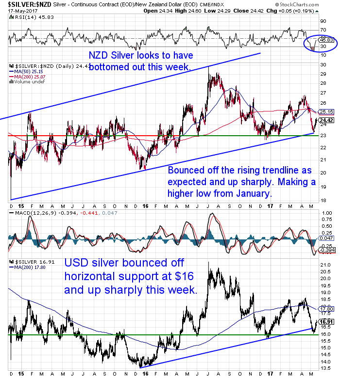 NZ Dollar Silver Chart