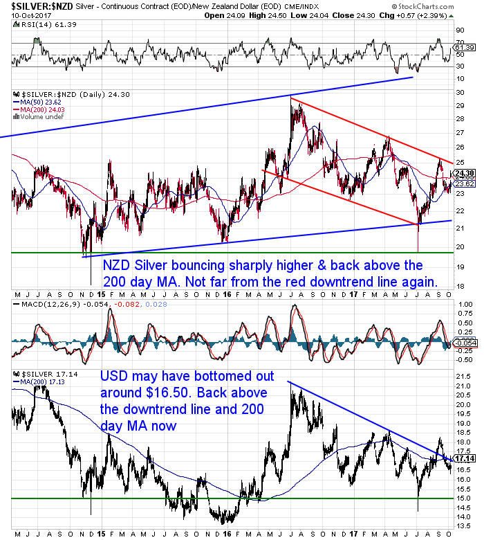 NZ Dollar Silver Chart