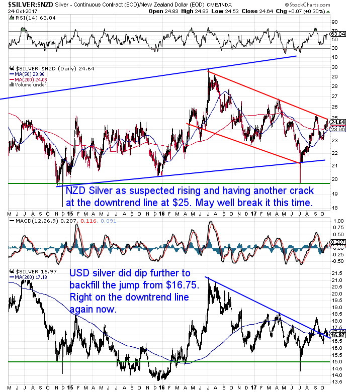 NZ Dollar Silver Chart