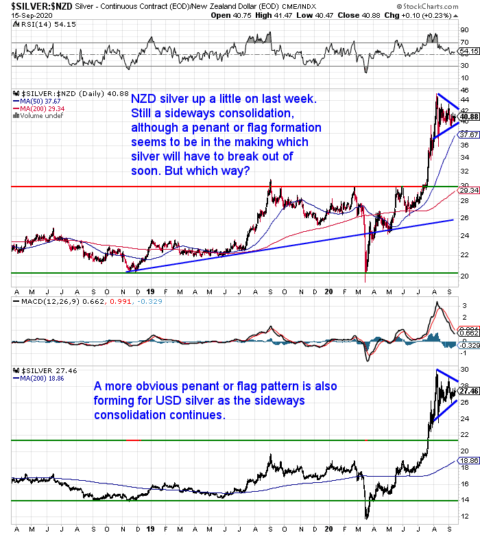 NZ Dollar Silver Chart