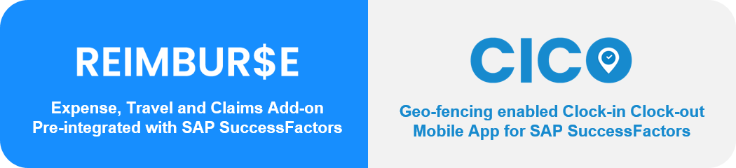 Reimburse & CICO on SAP App Center