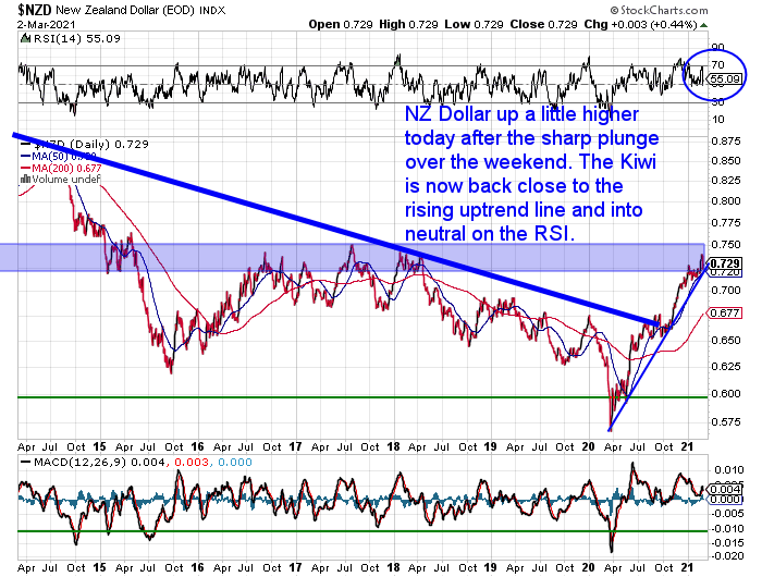 NZ Dollar Chart