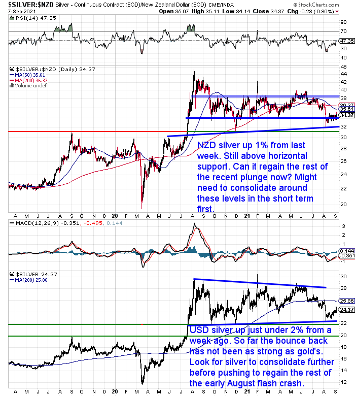 NZ Dollar Silver Chart