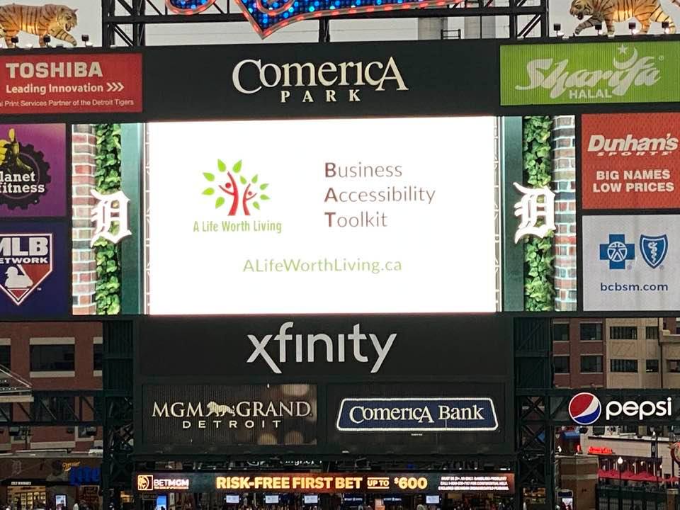 BAT on the Jumbotron