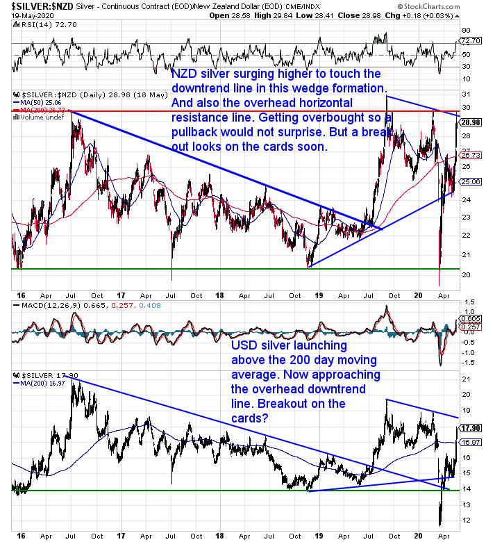 NZ Dollar Silver Chart